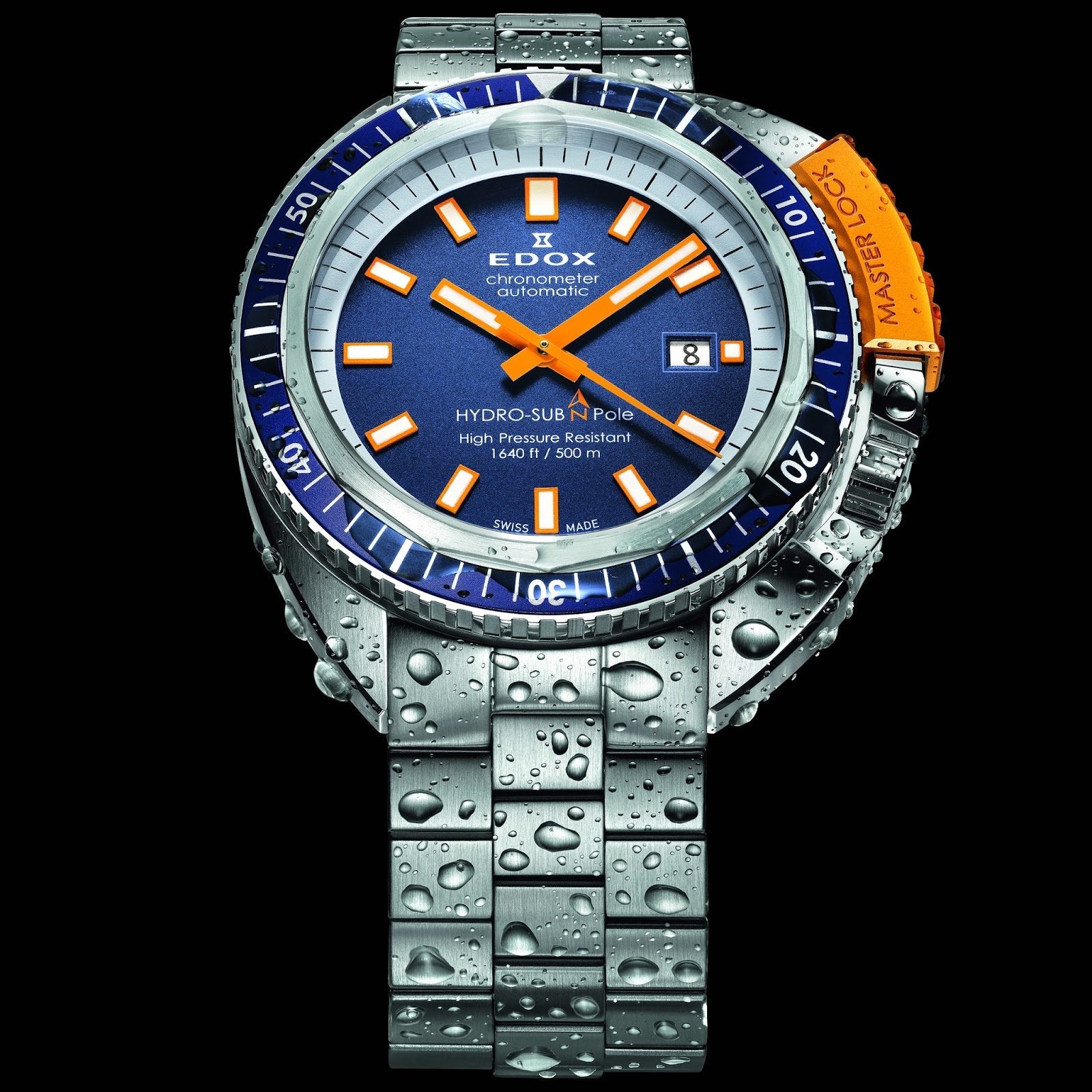 EDOX HYDRO SUB STAINLESS STEEL BRACELET/CASE - Zakaa Urban