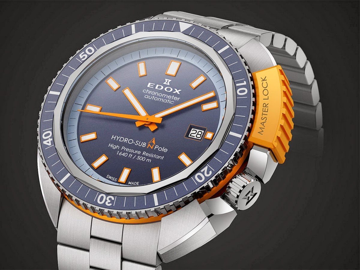 EDOX HYDRO SUB STAINLESS STEEL BRACELET/CASE - Zakaa Urban