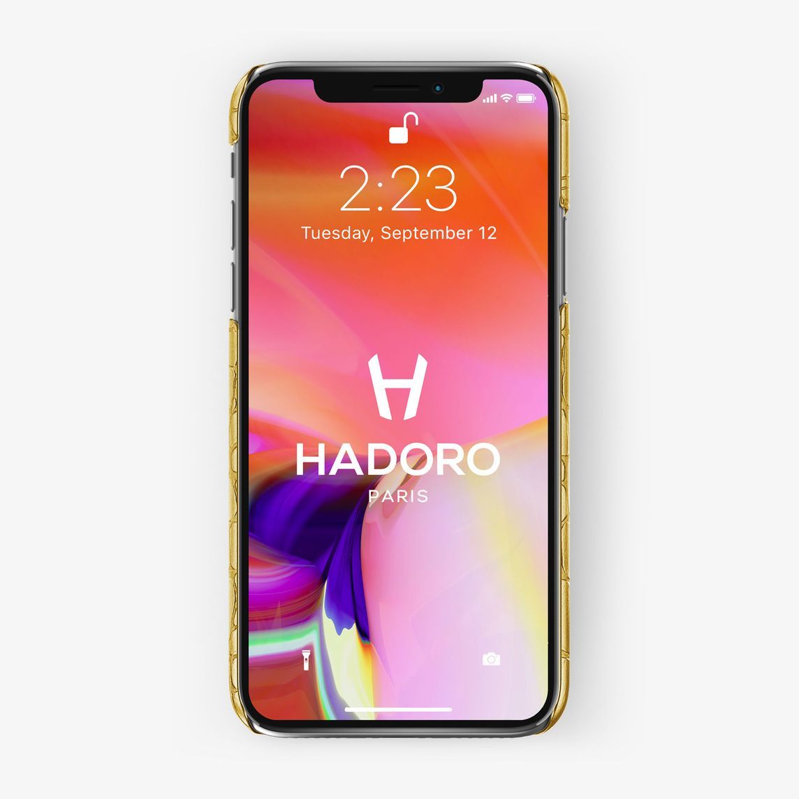 HADORO IPHONE 11 PRO ALLIGATOR FINGER CASE MODEL BLACK-ROSE GOLD - Zakaa Urban