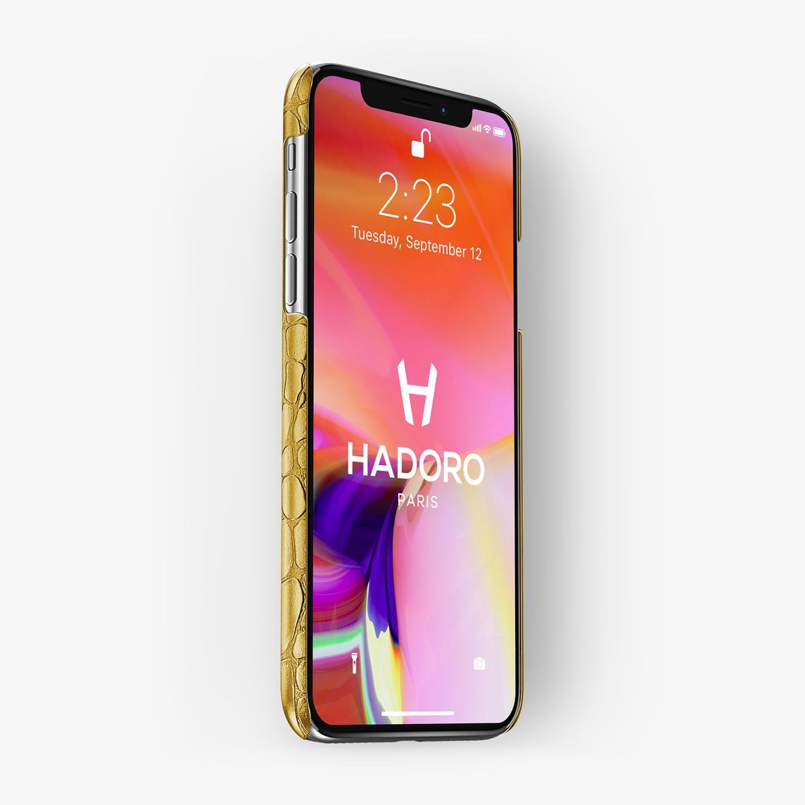 HADORO IPHONE 11 PRO ALLIGATOR FINGER CASE MODEL BLACK-ROSE GOLD - Zakaa Urban