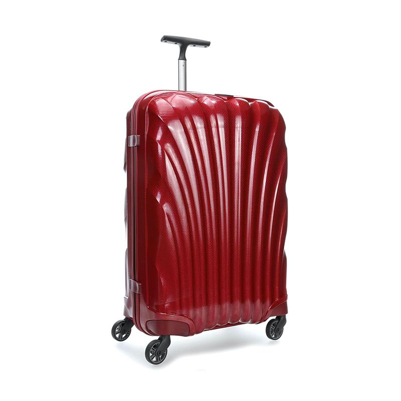 SAMSONITE LITE SHOCK SPORT SPINNER 81/30 8512 OFF WHITE/RED - Zakaa Urban