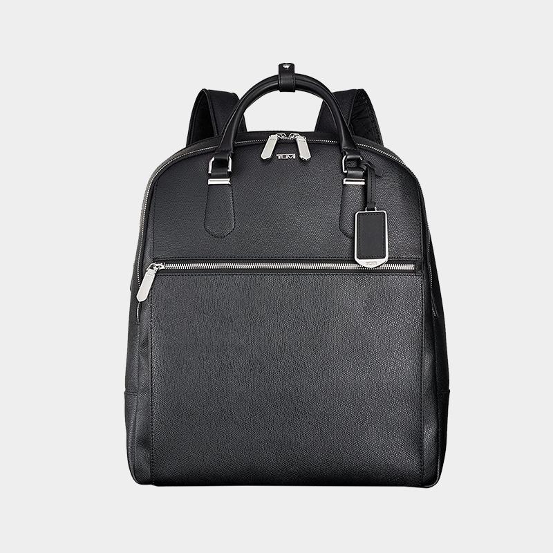 TUMI ODELL CONVERTIBLE BACKPACK LEATHER STYLE BLACK - Zakaa Urban