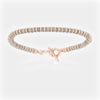 DOUBLE BONE ROSE GOLD BRACELET WITH BLACK PVD BEADS (UNISEX) - Zakaa Urban