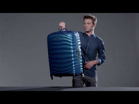 SAMSONITE LITE SHOCK SPORT SPINNER 81/30 8512 OFF WHITE/RED